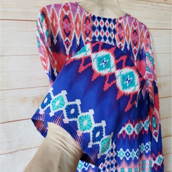 La Blanca Printed Swimsuit Beach Pool Coverup Colorful Size XS - Picture 4 of 9